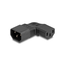 Delock Adapterstecker IEC60320 C13 - C14, gewinkelt L/R