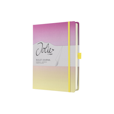 Jolie Notizbuch Journal Hardcover A5, Dot, Gelb/Rosa Jolie Notizbuch Journal Hardcover A5, Dot, Gelb/Rosa