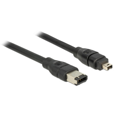 Delock FireWire-Kabel 400Mbps 6Pin-4Pin 2 m