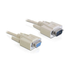 Delock Verlängerungskabel RS-232 DB9 - RS-232 DB9 (m-f) 2 m