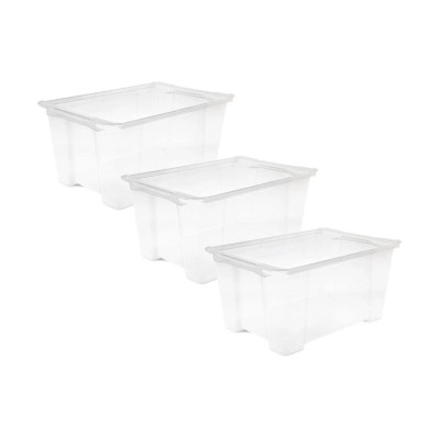 Rotho Aufbewahrungsbox EVO EASY Transparent, 3 tlg.