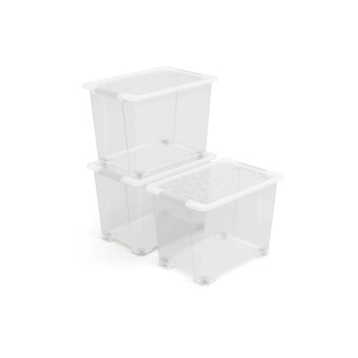 Rotho Aufbewahrungsbox EVO EASY Transparent, 3 tlg.