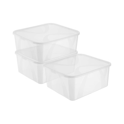 Rotho Aufbewahrungsbox ARCO Transparent, 3 tlg.