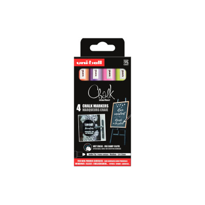 Uni Kreidemarker CHALK 1.8-2.5 mm, 4 Stück