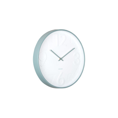 KARLSSON Wanduhr Ayuno Ø 40 cm, Blau