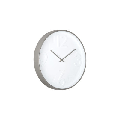 KARLSSON Wanduhr Ayuno Ø 40 cm, Dunkelgrau