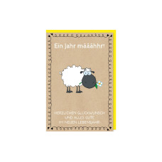 Braun + Company Geburtstagskarte Schaf 11.5 x 17 cm Braun + Company Geburtstagskarte Schaf 11.5 x 17 cm