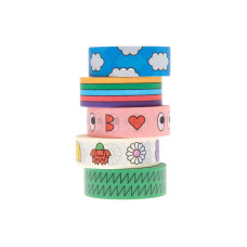 Rico Design Washi Tape Eye Candy 5 Stück, Mehrfarbig, 10 m Rico Design Washi Tape Eye Candy 5 Stück, Mehrfarbig, 10 m
