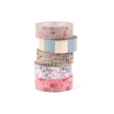 Rico Design Washi Tape Bouquet Sauvage 5 Stück, Mehrfarbig, 10 m Rico Design Washi Tape Bouquet Sauvage 5 Stück, Mehrfarbig, 10 m