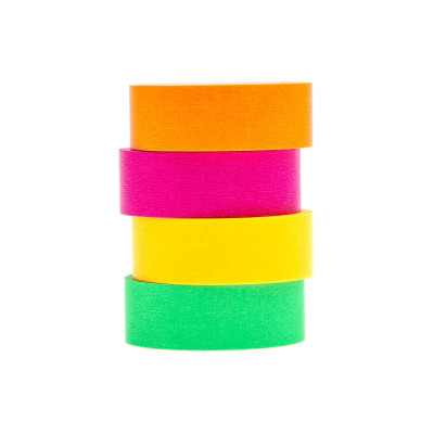 Rico Design Washi Tape 4 Stück, Neon, 10 m Rico Design Washi Tape 4 Stück, Neon, 10 m
