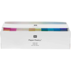Rico Design Deko-Klebeband Washi Tap Set 10 Stück, Mehrfarbig