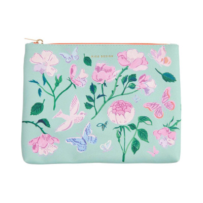 Rico Design Etui La Vie en Rose 20 x 15 cm, Rosa/Türkis