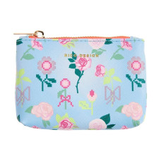 Rico Design Etui La Vie en Rose 10.5 x 7.5 cm, Blau/Rosa
