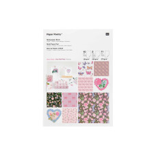 Rico Design Motivpapier La Vie En Rose A4, 270 g/m², Mehrfarbig