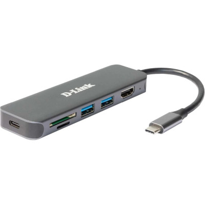 D-Link DUB-2327 USB-C Hub USB Typ-A/USB Typ-C