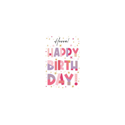 ABC Glückwunschkarte Geburtstag 12.5 x 17.6 cm