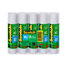 Scotch Klebestift-Set Permanent, 5 Stifte je 21 g Transparent Scotch Klebestift-Set Permanent, 5 Stifte je 21 g Transparent