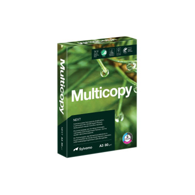 Multicopy Kopierpapier Next A3 (297 x 420 mm) Matt 500 Blätter Weiss Multicopy Kopierpapier Next A3 (297 x 420 mm) Matt 500 Blätter Weiss