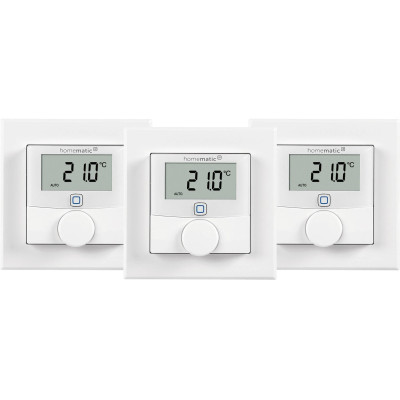 Homematic IP Smart Home 3 x Wandthermostat mit Luftfeuchtigkeitssensor
