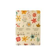 Natur Verlag Notizheft Blumenmuster 14.8 x 21 cm, Blanko