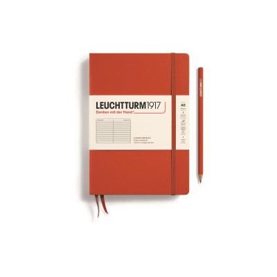 Leuchtturm Notizbuch Medium A5, Liniert, Rot