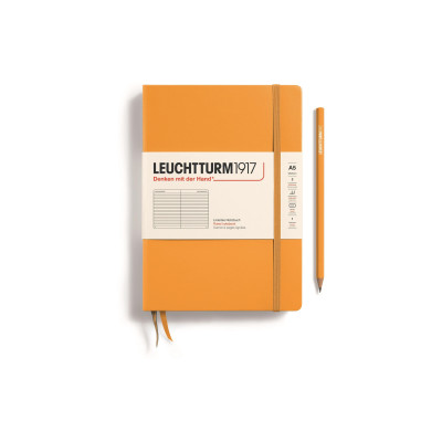 Leuchtturm Notizbuch Medium A5, Liniert, Orange