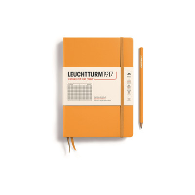 Leuchtturm Notizbuch Medium A5, Kariert, Orange Leuchtturm Notizbuch Medium A5, Kariert, Orange