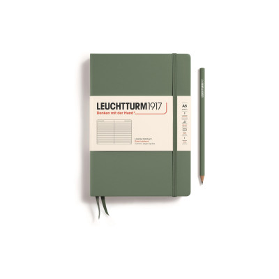 Leuchtturm Notizbuch Medium A5, Liniert, Olivgrün