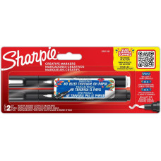 Sharpie Acrylmarker Creative, Schwarz / Weiss, 2er Blister