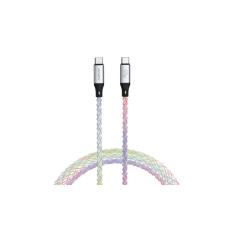 4smarts USB 2.0-Kabel USB-C RGBCord 60W USB C - USB C 1.5 m