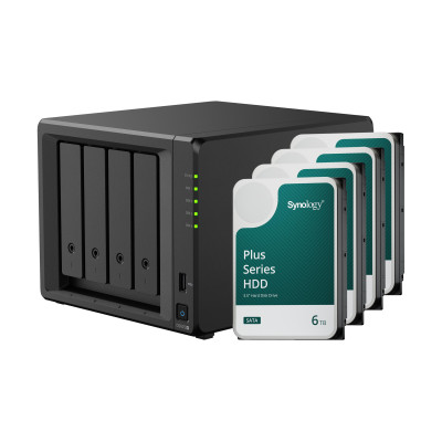 Synology NAS Diskstation DS925+ 4-bay Synology Plus HDD 24 TB