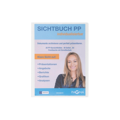 Pagna Sichtbuch mit Fronttasche, Office A4 Weiss
