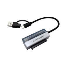 LC-Power USB 3.1 Adapter LC-ADA-USB-SATA-25 USB-C Buchse - 12V-2x6