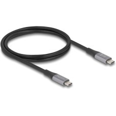 Delock USB4-Kabel 40 Gbps PD 3.1 240 W USB C - USB C 1 m