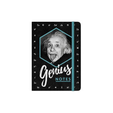Nostalgic Art Notizheft Genius A5, Dot, Schwarz/Weiss