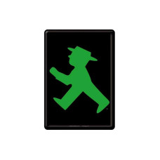 Nostalgic Art Postkarte Ampelmann Grün/Schwarz