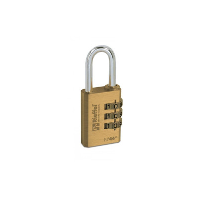 Rieffel Messing Zahlenschloss - 3-stelliger Zahlencode