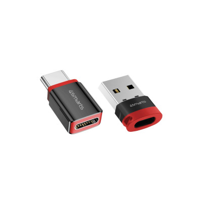 4smarts USB-Adapter USB-A Stecker - USB-C Stecker, Datenblocker