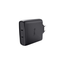 Trust Maxo USB-C-GaN-Ladegerät 100 W mit 2 Anschlüssen Schwarz