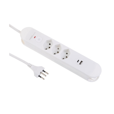 FURBER.power Steckdosenleiste Tuttovario 3 x T13, USB