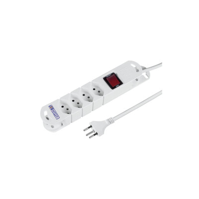 STEFFEN Steckdosenleiste TIDE 4 x T13 3m Weiss STEFFEN Steckdosenleiste TIDE 4 x T13 3m Weiss