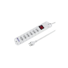 STEFFEN Steckdosenleiste TIDE 6 x T13 3m Weiss