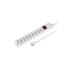 STEFFEN Steckdosenleiste TIDE 8 x T13 3m Weiss