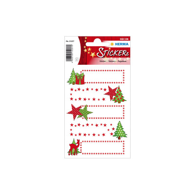 Herma Stickers Weihnachtssticker Sterne + Tanne 2 Blatt / 10 Sticker Herma Stickers Weihnachtssticker Sterne + Tanne 2 Blatt / 10 Sticker
