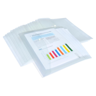 Rapesco Dokumentenmappe A4+, Transparent, 20 Stück Rapesco Dokumentenmappe A4+, Transparent, 20 Stück