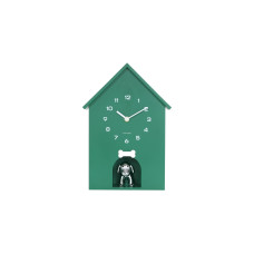 KARLSSON Wanduhr Wall clock Dog House Retro Green KARLSSON Wanduhr Wall clock Dog House Retro Green