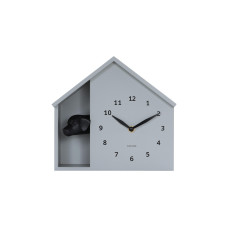 KARLSSON Wanduhr Wall clock Peeking Doggy Mouse Grey KARLSSON Wanduhr Wall clock Peeking Doggy Mouse Grey