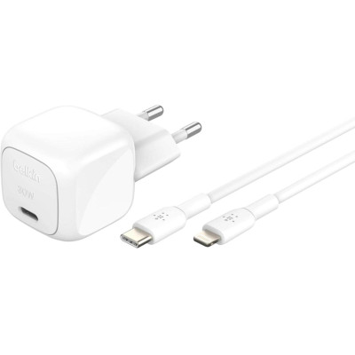 Belkin USB-Wandladegerät BoostCharge mit Lightning 30 W, Weiss
