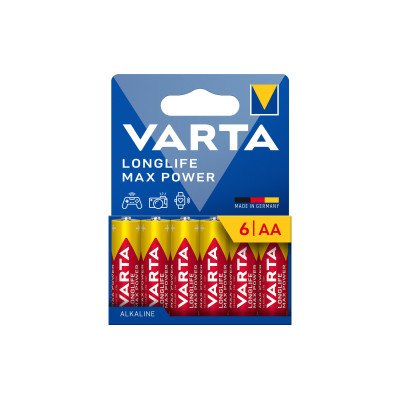 Varta Batterie Longlife Max Power AA Pack 6 , 6 Stück