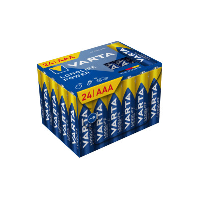 Varta Batterie Longlife Power AAA CUBE24 , 24 Stück